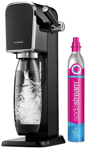 B-Ware Sodastream Wassersprudler Wasser-Sprudler Sprudelwasser Art Schwarz Edelstahl