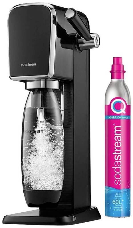 Sodastream Wassersprudler Wasser-Sprudler Sprudelwasser Art Schwarz Edelstahl - 7290113764439