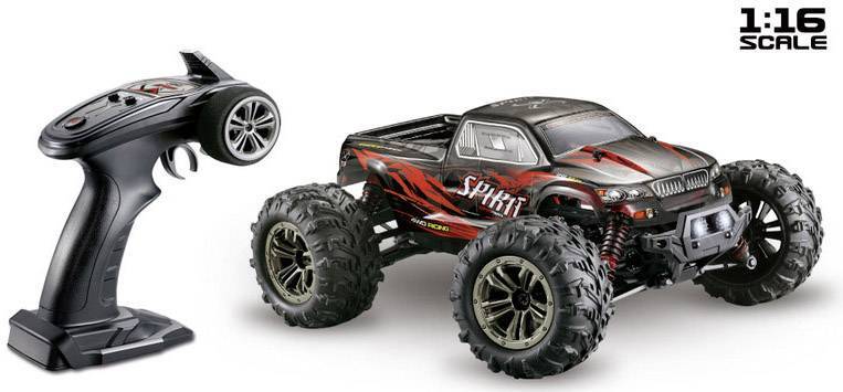 Absima Spirit Schwarz/Rot Brushed 1:16 RC Modellauto Elektro RtR SIEHE TEXT/FOTO - 4250650938574