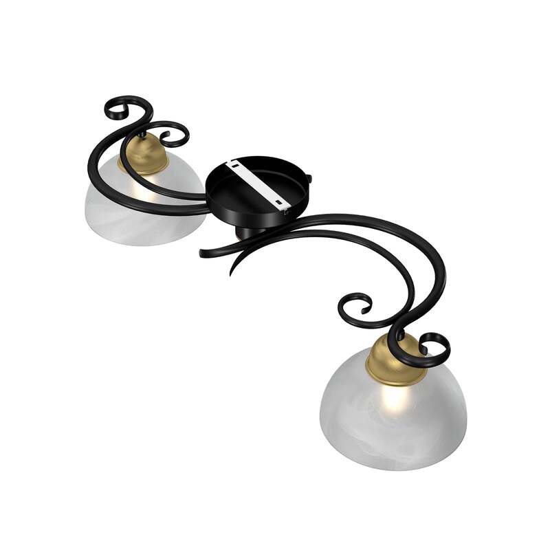 Euluna Deckenlampe Flora Hängeleuchte Lampe 2 Glasschirme SIEHE TEXT/FOTO - 5907565959765