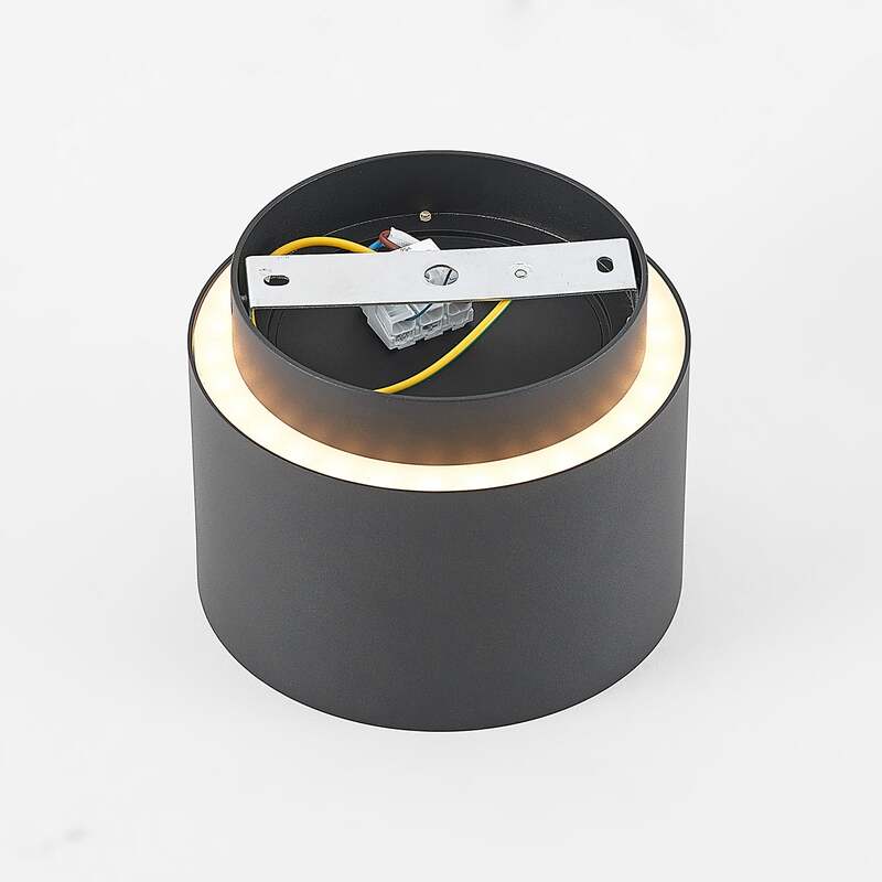 Arcchio Deckenlampe Walisa LED dimmbar Lampe Leuchte schwarz Ø15cm Metall Licht - 4251096588538