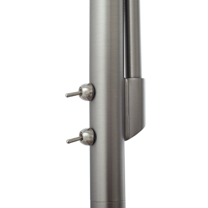 Lindby Stehleuchte Standlampe Leselampe weiß Textil 170cm Leselicht Lampe S764 - 4251911798470