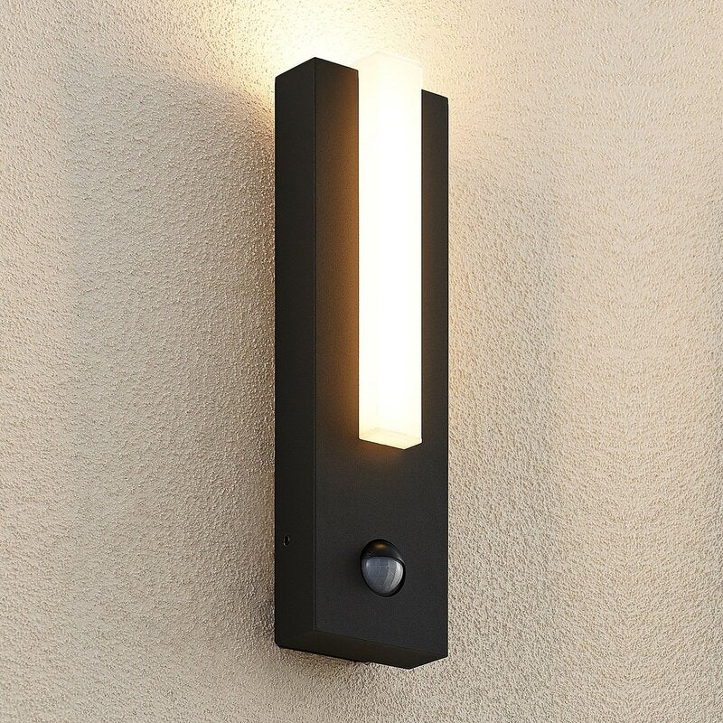 Lucande Außenwandleuchte Wandlampe LED Bewegungsmelder graphitgrau IP54244 - 4251096594539