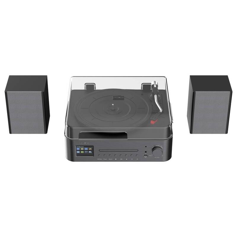 Reflexion HiFi-Tuner DAB+ CD-Player Bluetooth Schwarz elegant 379x329x160mm - 4260664982210