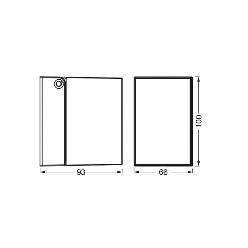 OSRAM Außenwandleuchte ENDURA CLASSIC CUBE schwarz dimmbar IP44 Aluminium 10cm - 4099854445989