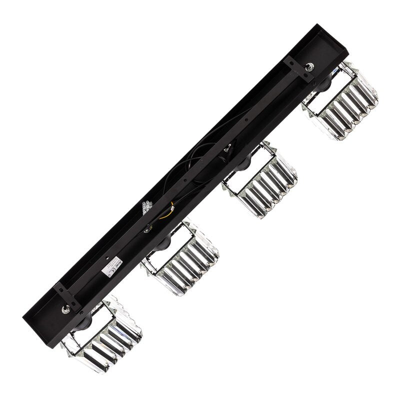 AV-1795-4Y-BSY Deckenleuchte Lampe Balken E27 Kristallglas Eisen SIEHE TEXT/FOTO - 8698957163026