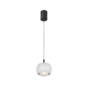 B-Ware Mantra Iluminación LED-Hängeleuchte Roller Pendelleuchte Glaslinse höhenverst.