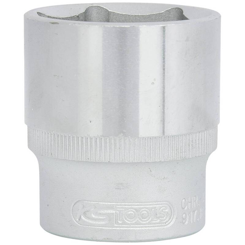 KS Tools Stecknuss 30mm Chrom-Vanadium Stahl Werkzeug Handwerkzeug 44mm lang - 4042146152645