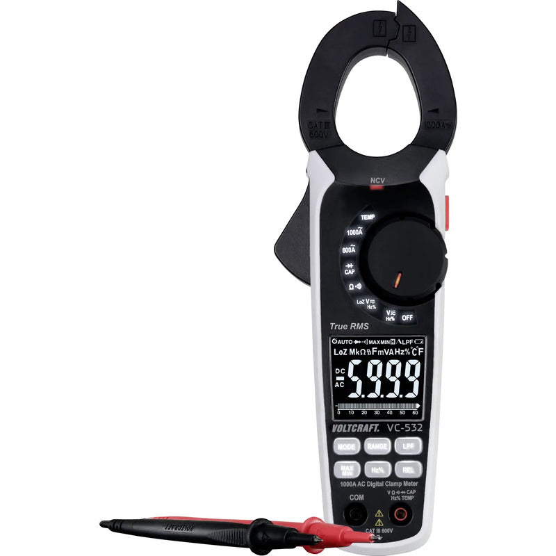VOLTCRAFT VC-532 Stromzange digital  CAT III 600V Strommessgerät Spannungsprüfer - 4053199547470