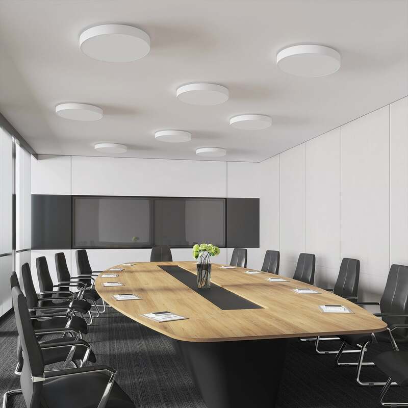 Arcchio Deckenleuchte Deckenlampe LED Lampe weiß Vanida rund Aluminium 60 cm993 - 4251096597714