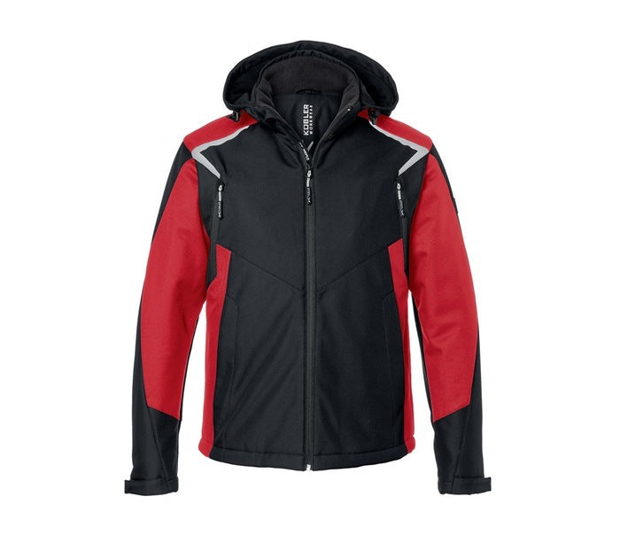 Kübler Jacke Mantel Winter BODYFORCE Softshell schwarz mittelrot Größe L - 4053813480886