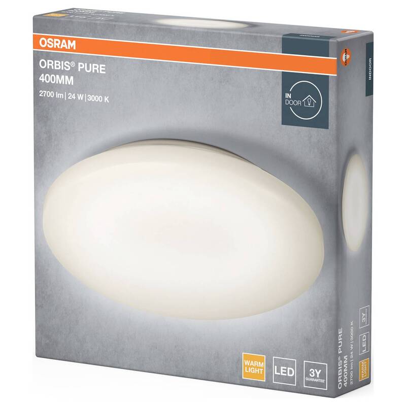 OSRAM Orbis Pure 400mm LED Leuchte 24W 3000K Warmweiß Aluminium Weiß - 4099854450044