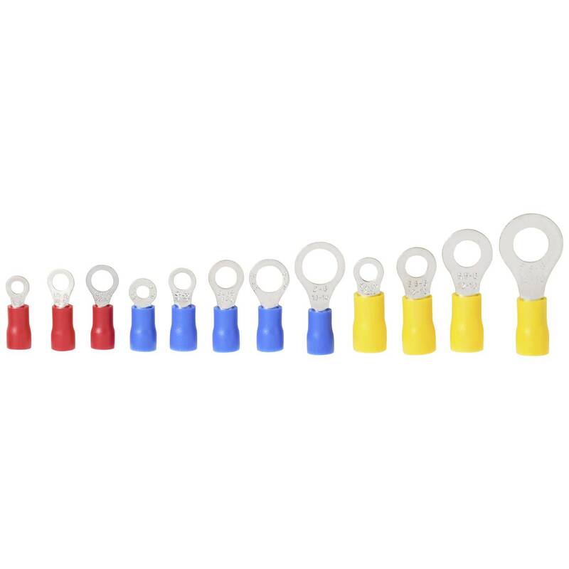TRU COMPONENTS Ringkabelschuh Sortiment Verbinder Teilisoliert 0.5mm² 6mm² 505 - 4064161310251