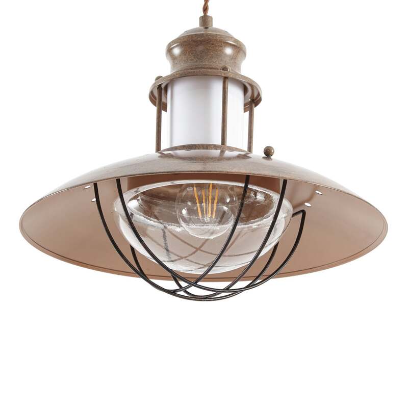 Lindby Pendelleuchte Hängeleuchte Louisanne LED Lampe dimmbar braun Ø35cm 28cm - 4251096524154