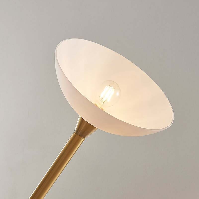 Lindby Stehlampe Ignacia LED Stehleuchte Lampe messingfarben 180cm E27 Leuchte - 4251096543407