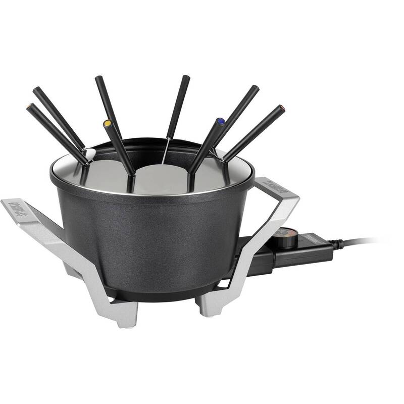 Princess Fonduegerät Fondue 800W Kontrollleuchte 1,5l Aluminium schwarz - 8713016100511