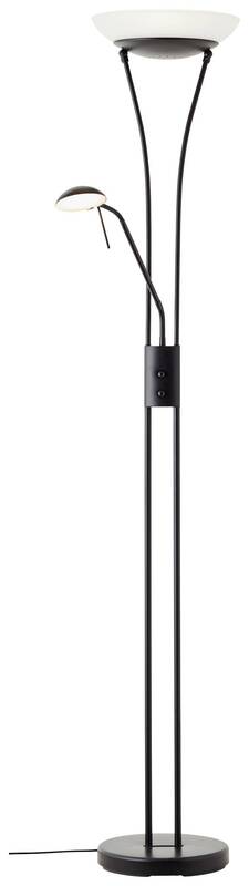 Brilliant Finn LED Deckenfluter mit Lesearm schwarz dimmbar 2500 Lumen - 4004353413285