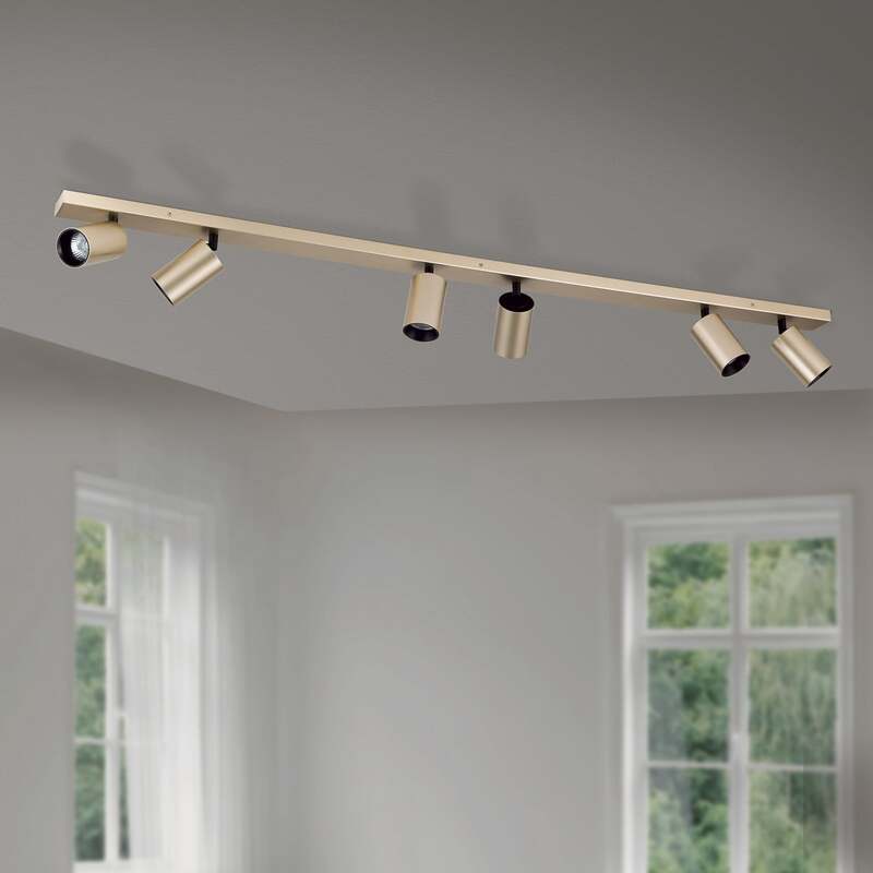 Strahler Sean goldfarben Metall schwenkbar Deckenstrahler SIEHE TEXT/FOTO - 9003090277698