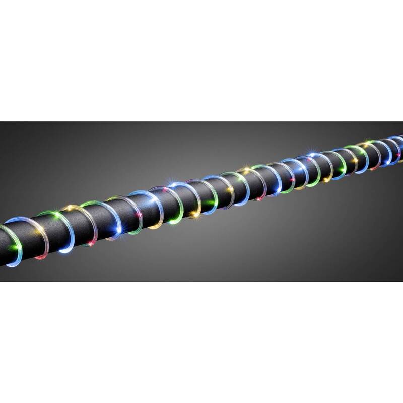 Konstsmide 3773-500 LED-Lichtschlauch Mini inkl. Timer Bunt 5m Länge Außen IP44 - 7318303773501