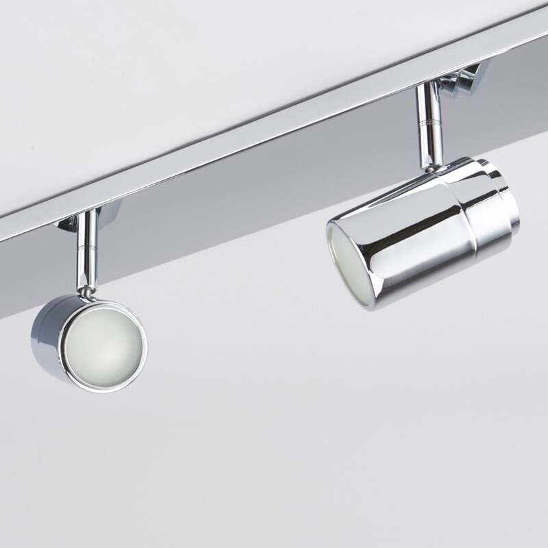 Lindby Deckenleuchte Lampe Dejan LED 4-flg dimmbar chrom IP44 85x9cm Badezimmer - 6291106550894
