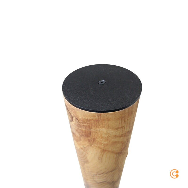 LeuchtNatur Stehlampe Standlampe Gracia Olivesche Fuß Schwarz Furnier Holz - 4260460819215