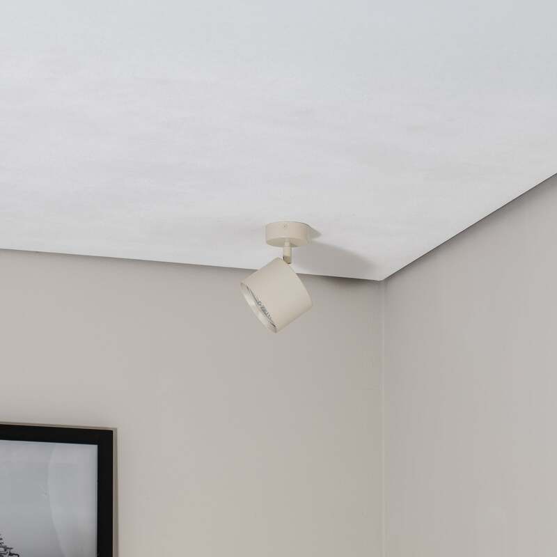 Deckenstrahler Chloe GU10 dimmbar creme Stahl 16cm verstellbar für Wohnräume - 5902553234930