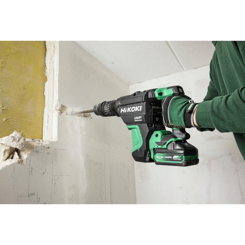 HiKOKI Akku-Bohr- und Meißelhammer DH3640DA 36V SDS-max 9J Koffer 2 Akkus Lader - 4966376407996