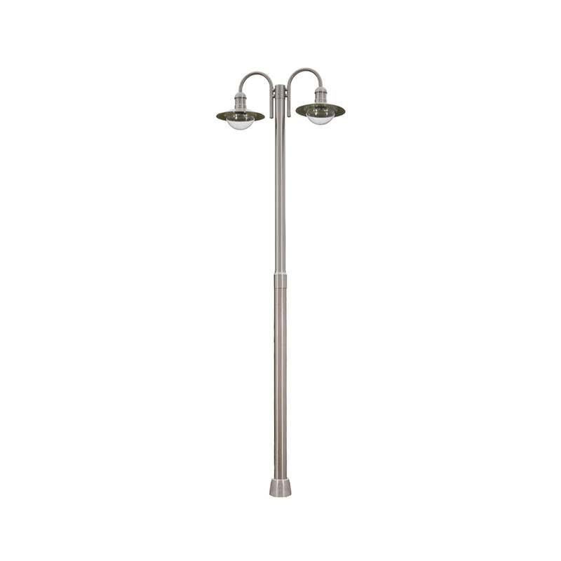 Lindby Außenleuchte Damion 2-flammig LED Gartenleuchte Edelstahl 200cm IP44 - 6291105706728