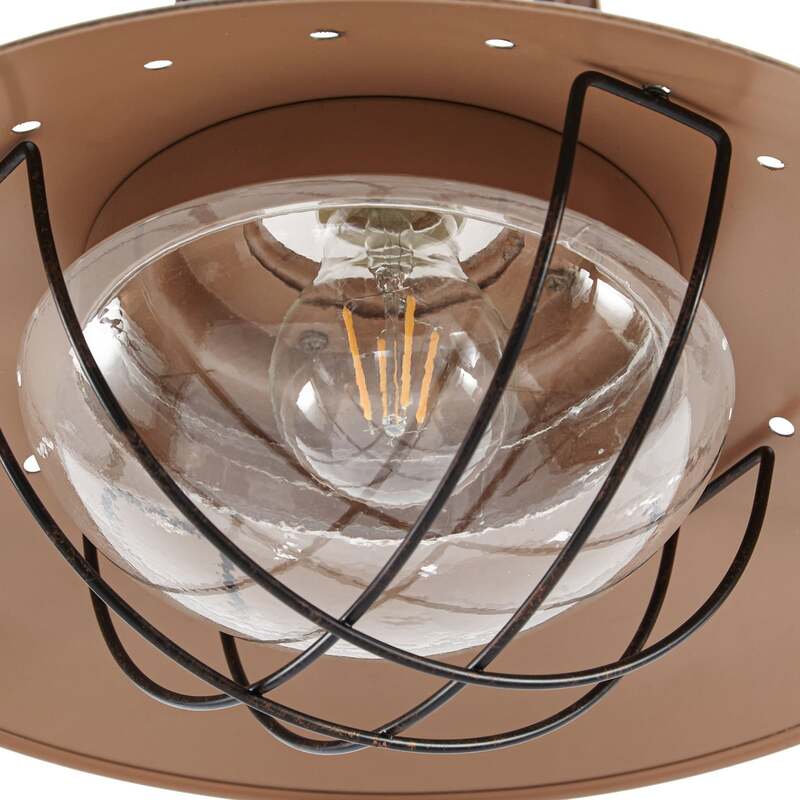 Lindby Pendelleuchte Hängeleuchte Louisanne LED Lampe dimmbar braun Ø35cm 28cm - 4251096524154