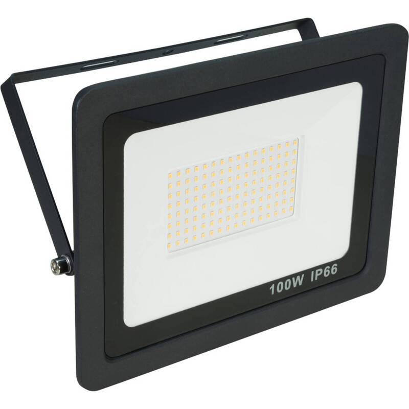 Eurolite Außenstrahler FL-100 SMD CW LED Flutlicht 100W Kaltweiß IP66 schwarz - 4026397695830