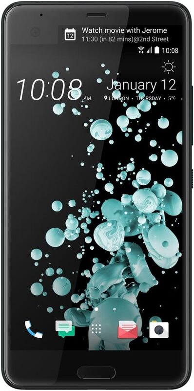 HTC U Ultra Smartphone Handy 64 GB Brilliant Black Dual Display SIEHE TEXT - 4718487701803