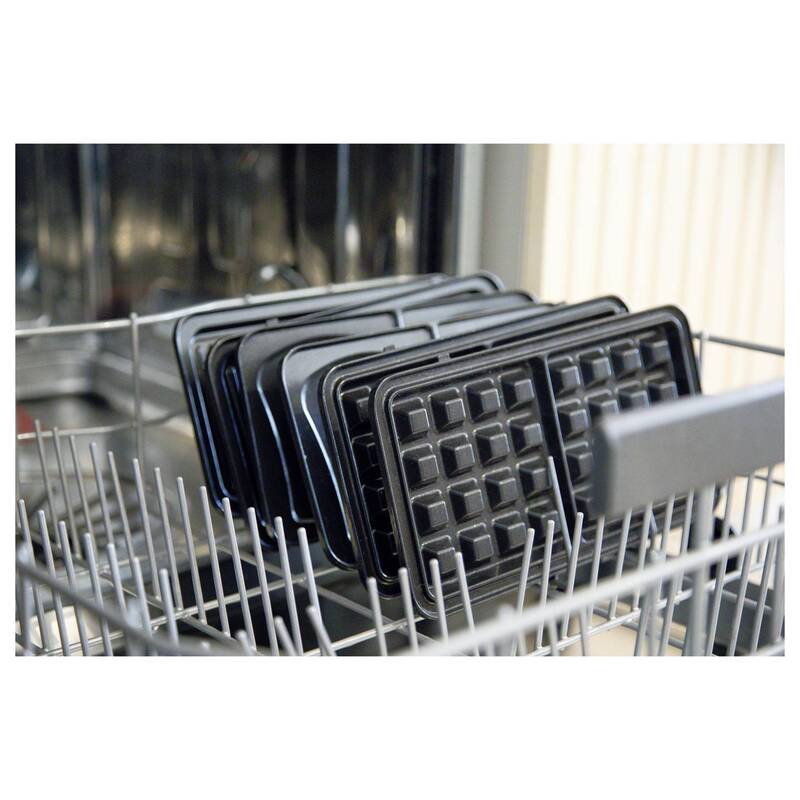 DOMO Sandwich-Waffle-Grill 3-in-1 Waffeleisen Salbei-Grün 1100 W kompakt - 5411397168504