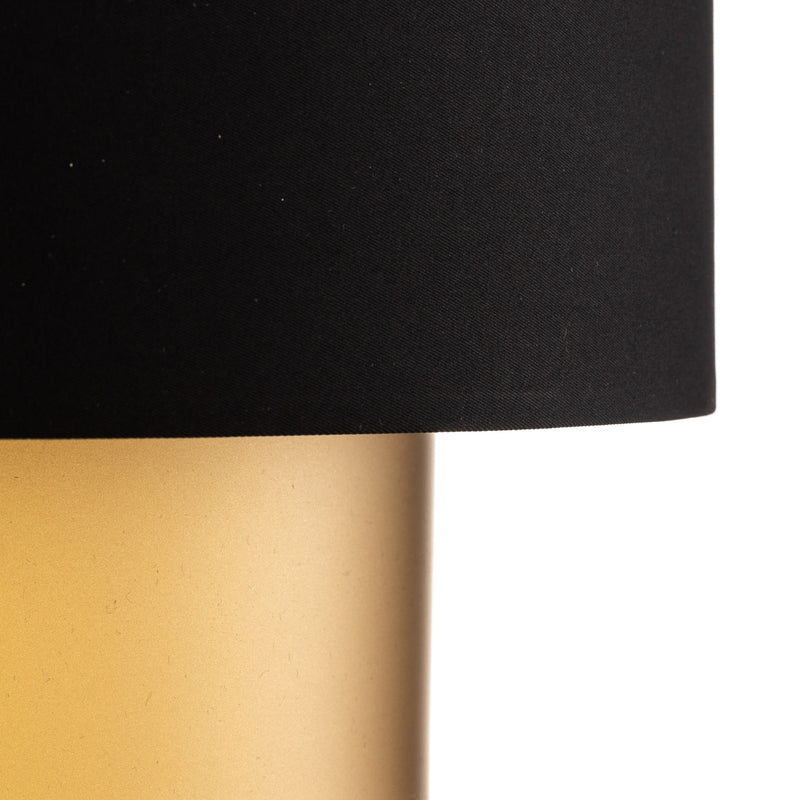 Hängelampe Dorina schwarz/gold LED Pendelleuchte dimmbar handgefertigt Ø50cm - 5902751349122