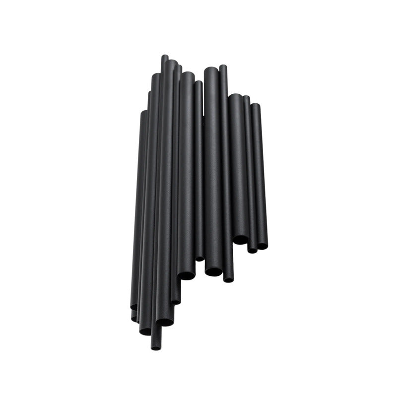 Opviq Wandleuchte Wandlampe Reis schwarz Metall Leuchte Lampe 50 cm E14 LED - 8684283492060