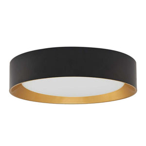B-Ware Lindby Deckenleuchte Kambia LED Lampe Leuchte schwarz-gold Ø45cm 36W warmweiß