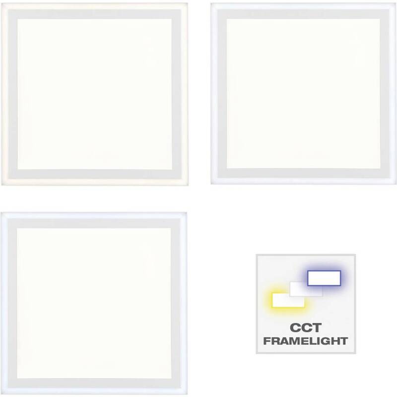 Brilliant LED Deckenleuchte Laurice Fernbedienung Weiß Aufbau Panel 40cm CCT 24W - 4004353386060