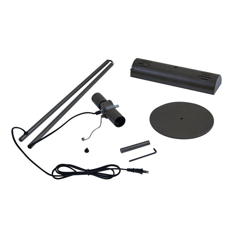 Lucande Stehleuchte Nysira Stehlampe Standleuchte LED grau metallic zweiflammig - 4251911785944