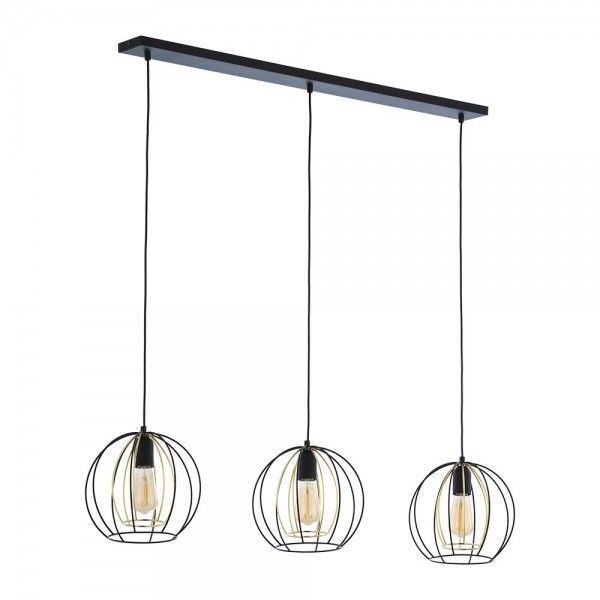 TK LIGHTING Hängeleuchte Jaula mit Käfigschirmen dreiflammig Hängelampe Lampe - 5901780562533