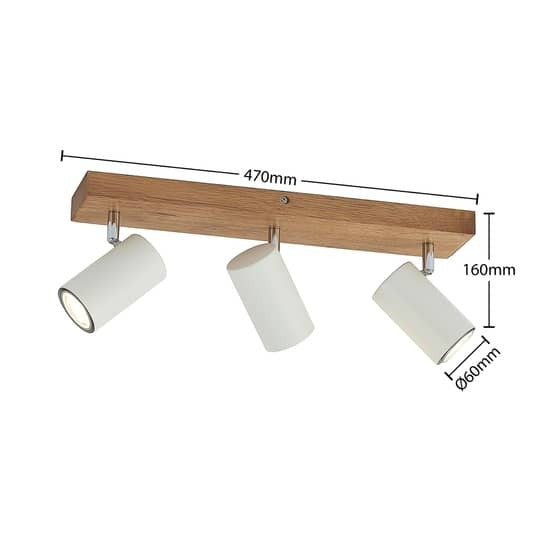 Lindby Maniva Deckenstrahler 3-fl. weiß Deckenlampe Deckenlampe Strahler La291 - 4251911711684