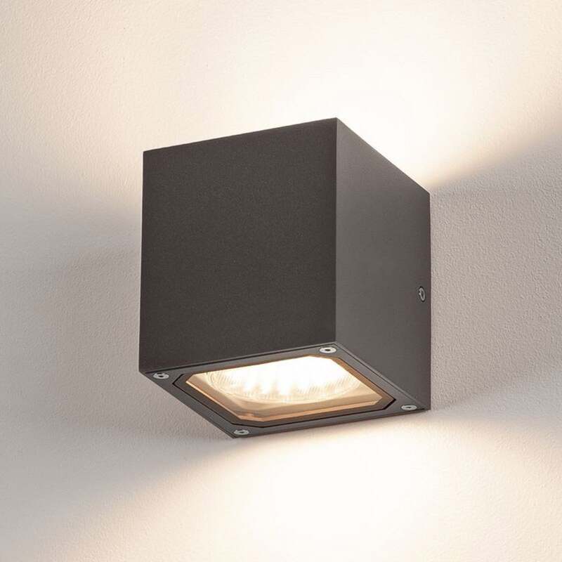 SLV Außenwandleuchte Sitra Cube anthrazit LED Gartenlampe Wandleuchte IP44 - 4024163112512