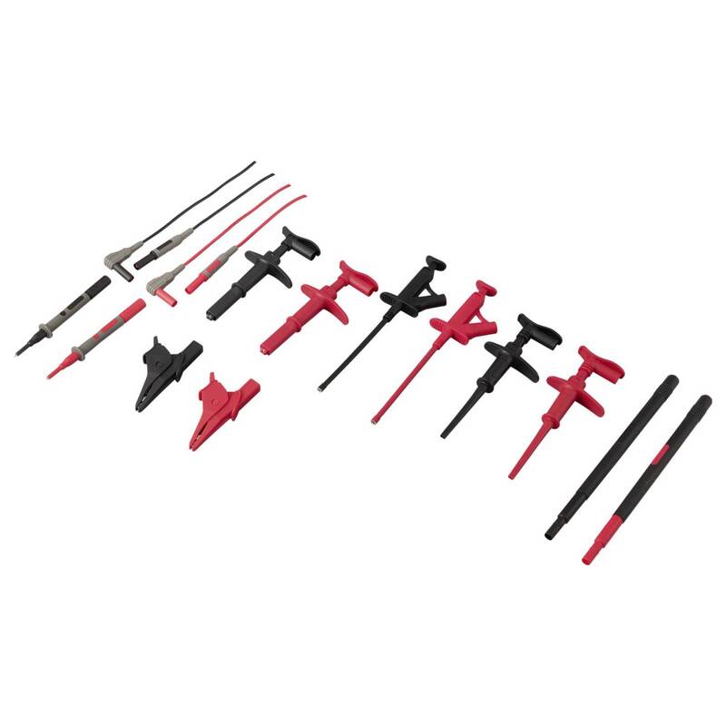 Voltcraft Messleitungs-Set MLSet-100 Krokoklemmen Prüfspitze 4mm 1,2m Rot - 4064161503592