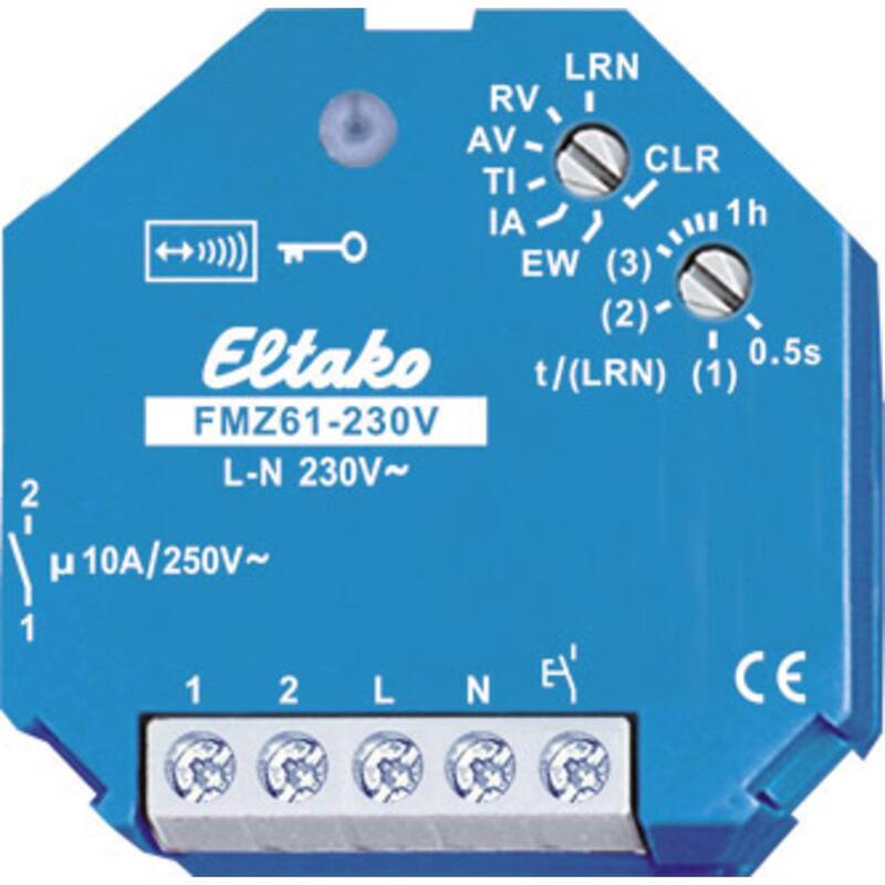 Eltako Funk Schaltaktor FMZ61-230V 1-Kanal Unterputz Schaltleistung (max.) 2000 - 4010312302293