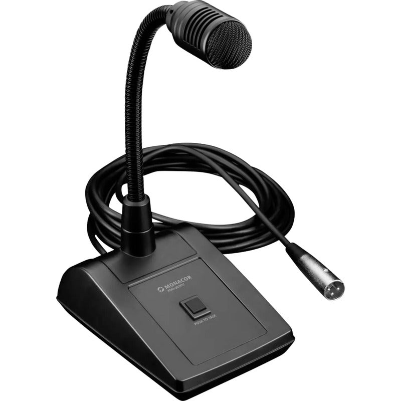 Monacor ELA-Tischmikrofon PDM-302PTT Dynamisch Tischmikrofon schwarz 4,8m XLR - 4007754410914