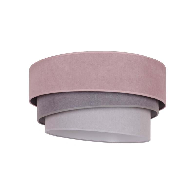 Euluna Deckenlampe Deckenleuchte Pastell Trio LED Lampe dimmbar pink grau Ø60cm - 5903689184076