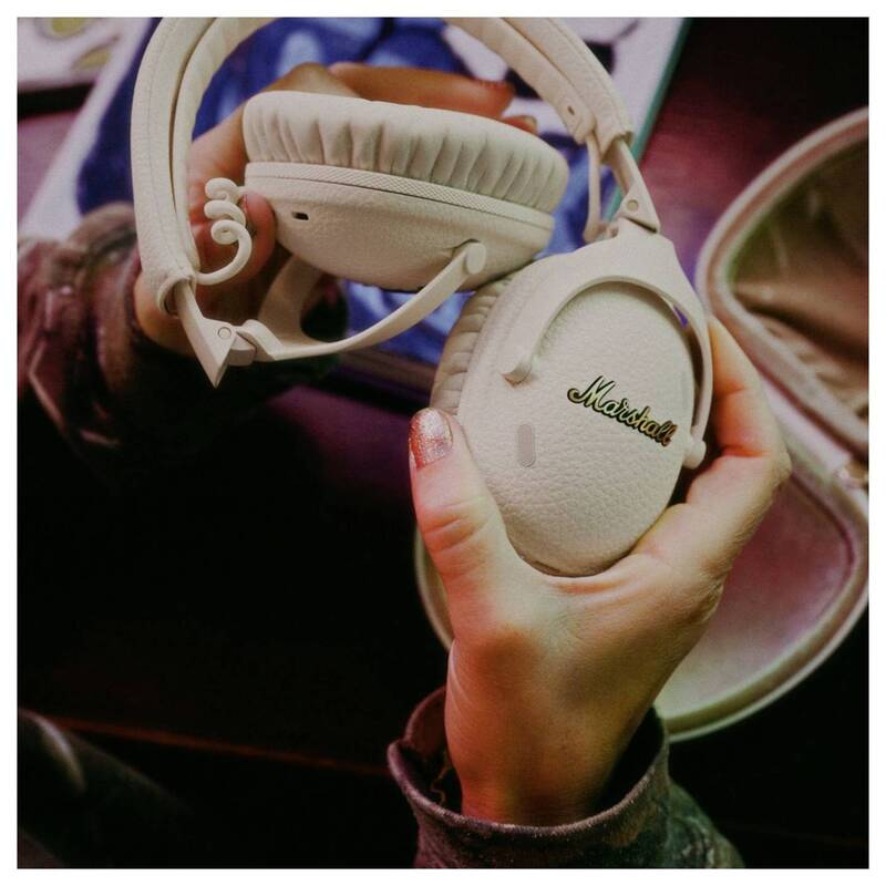 Marshall Over Ear Kopfhörer Monitor III A.N.C Bluetooth Headset beige 70h Akku - 7340055411479