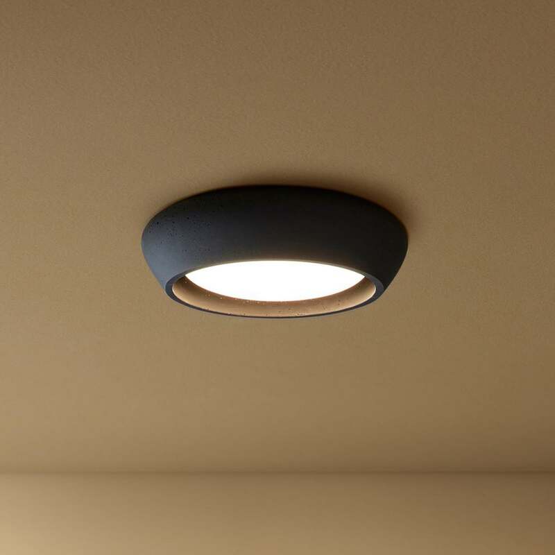 Beacon Deckenleuchte Fjord LED Lampe Gips dimmbar schwarz Ø28cm 1x18W IP20 - 9333509212621