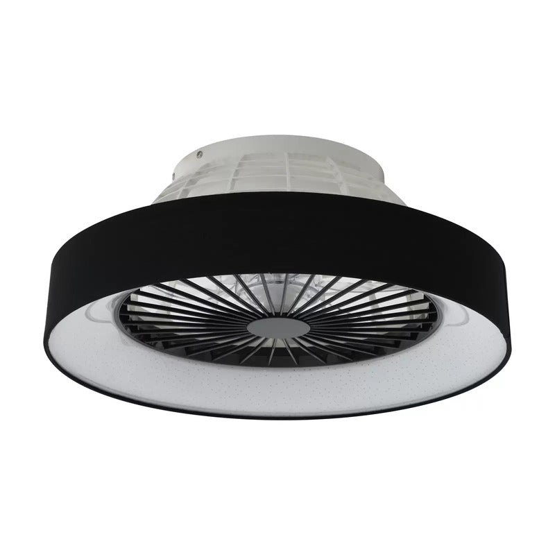 Lindby LED-Deckenventilator Mace Deckenventilator Ventilator schwarz leise Ø 47 - 4251911780192