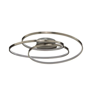 B-Ware Lindby Deckenlampe Joline LED Leuchte dimmbar nickel Ø60cm 2400 Lumen warmweiß