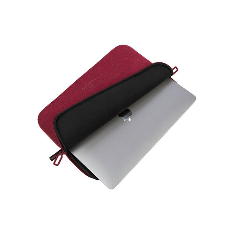 Tucano Laptop Hülle Second Skin Case 14 Zoll Neopren Fodral burgundy 34x24cm - 8020252200128