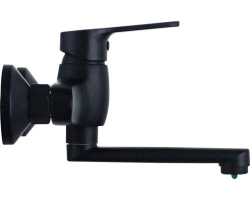 SERIES Wandwaschtischarmatur PINZON 160 schwarz matt Einhebelmischer - 4306516011940